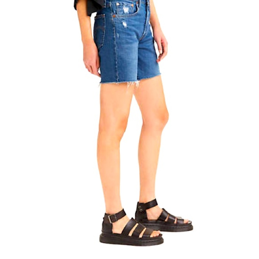 Levi's Women's High Waist Denim Shorts - Blue